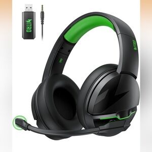 New Open Box Wireless Gaming Headset, PS5 Headset with 2.4GHz for Ps5, Ps4, PC,
